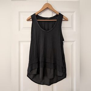 Banana Republic Black Layered Flowy Tank Top Women's Size Small